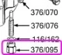 (image for) Amal, pilot jet cover nut, monobloc NOS brass