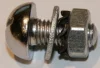 (image for) Bolt, domed + nut, (set screw), for mudguard stays