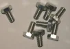 (image for) Bolt + washer (set screw), 1/4 x 9/16 x 20tpi, flat head, set8 s
