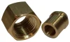 (image for) Petrol / oil line union nut and solder tail for 1/4 BSP to 5/16 inch line