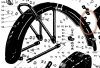 (image for) Mudguard set, front and rear, BSA Telefork M20