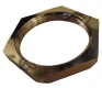 (image for) Lock nut, carburettor adaptor, screw on, Norton singles, alloy