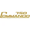 (image for) Decal, Norton Commando 750, side panel, gold and black, ea, vinyl