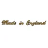(image for) Decal, 'Made in England', script, gold
