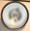 (image for) Headlight reflector + flat glass, assembly,Lucas style, 6 in