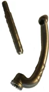 (image for) Footrest hanger and spindle, Norton, right hand side