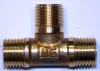 (image for) Fuel pipe 3 way T piece, 1/4 BSP brass