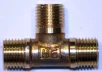 (image for) Fuel pipe 3 way T piece, 1/4 BSP brass