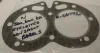 (image for) Gasket, cylinder head, Norton twin 500-650 no spigots, eyeletted