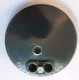 (image for) Generator cover, offset hole, Lucas style 200826 with clamp screw