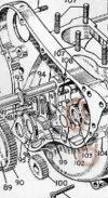 (image for) Washer, dynamo fibre gear distance piece, Norton Dominator with generator