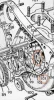 (image for) Washer, dynamo fibre gear distance piece, Norton Dominator with generator