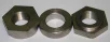 (image for) Nuts and spacer, Norton girder forks front axle (set)