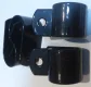 (image for) Grab rail P clamps, black, Norton Commando (set4)