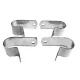 (image for) Grab rail P clamps, stainless, Norton Commando (set4)