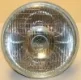 (image for) Headlight reflector, 7 in, ssb+park incl bulb holders but no bulbs, Lucas gen glass