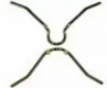 (image for) Headlight rim, wire securing clip, Stanley type (ea)