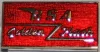 (image for) Badge, lapel, BSA , red, Golden Flash, rectangular