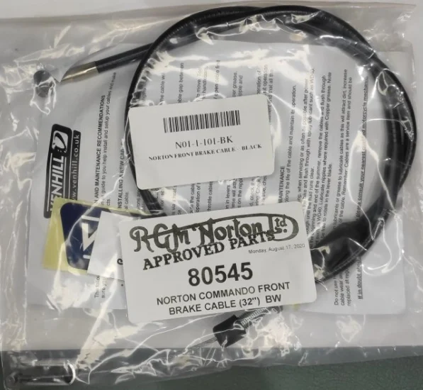 (image for) Cable, brake, Norton Commando, front, without switch 32"