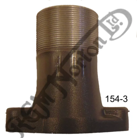 (image for) Norton single cylinder flanged carb manifold, screw in type 1-1/16 inch bore, alloy