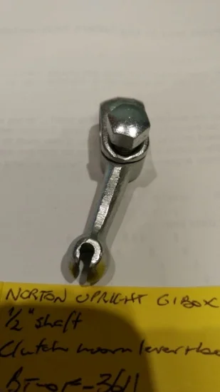 Modal Additional Images for Clutch worm lever arm + bolt, Norton upright gbox (Refurb) 1/2"