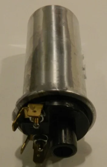 (image for) Ignition coil 6v Lucas pattern, 1-9/16in diam, polished
