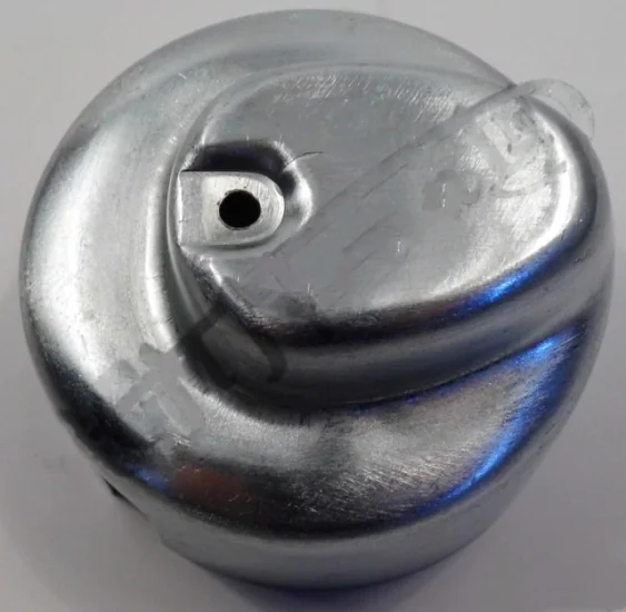 (image for) Generator cover, pressed steel cap, 1955, Lucas 200918 UK