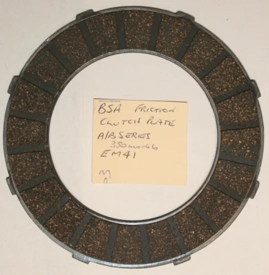(image for) Clutch plate, friction, BSA A and B series (smaller)
