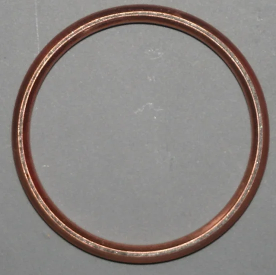 (image for) Exhaust gasket ring, copper crush, Norton OHV singles - use BT-valve-cap-ring-Norton-513