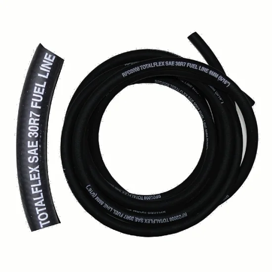 (image for) Fuel hose, 1/4in, 6mm, black, sold by 0.5m