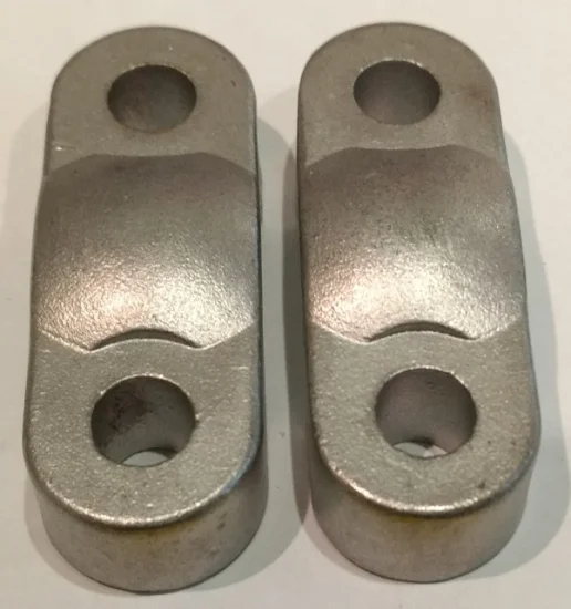 (image for) Handlebar mounting clip, Norton grey (pr)