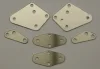 (image for) Exhaust, silencer, reverse cone mounting plates, Norton Commando