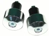 (image for) Bar ends, suit road bikes, silver, (pair)