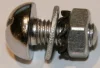 (image for) Bolt, domed + nut, (set screw), for mudguard stays