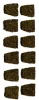 (image for) Clutch friction inserts, Norton chainwheel, cork (set 12) UK 6mm