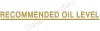 (image for) Decal, Recommended oil Level, gold, Norton c1959+