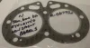 (image for) Gasket, cylinder head, Norton twin 500-650 no spigots, eyeletted