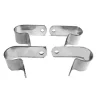 (image for) Grab rail P clamps, stainless, Norton Commando (set4)