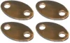(image for) Rocker spindle outer cover plate, stainless, Norton twins set4a
