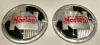 (image for) Tank badge, Norton, round (pair)
