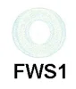 (image for) Washer for Well nut, clear, M5, 12.75 wide