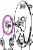 (image for) Distance piece, brake plate, Norton rear, rigids and sw arm, shaped