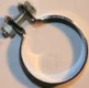 (image for) Exhaust to muffler clamp clip, 1-3/4in pipe, chromed, UK