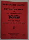 (image for) Norton maintenance manual and instruction book, 1949