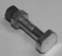 (image for) Rear chain/wheel adjuster bolt & nuts, Norton plunger frame (pr)