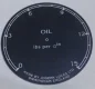 (image for) Oil pressure gauge face plate, 1-3/16" diam