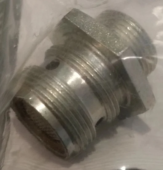 Oil pressure relief valve body, Norton twins