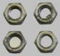 (image for) Nut, tappet adjuster, Norton twins, dural, set 4