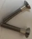 (image for) Petrol tank, badge screws, Norton (pr) raised cs head 4BA 7/8in