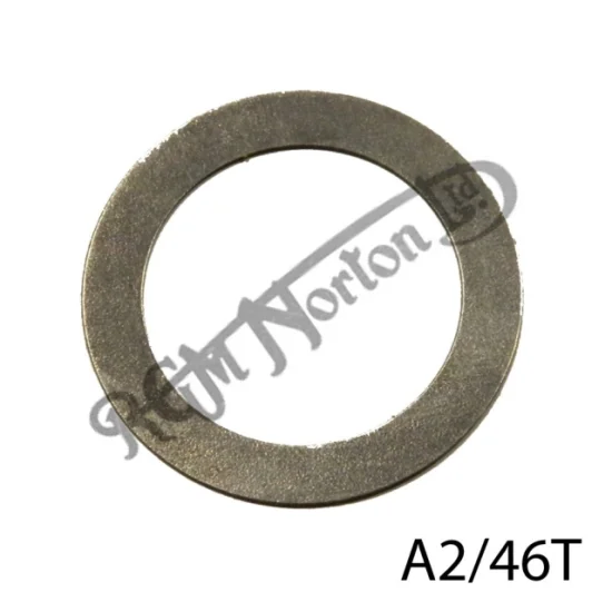Washer, shim, mainshaft, Norton singles 0.006in